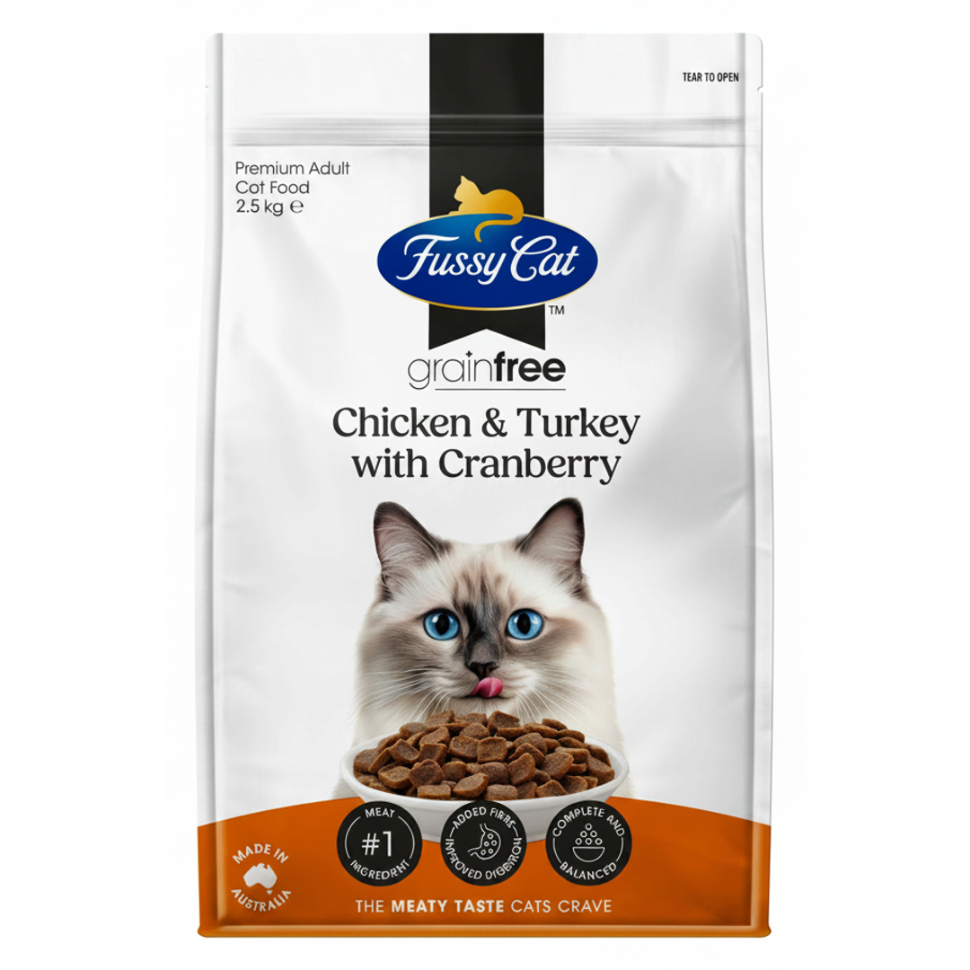 Fussy Cat Chicken & Turkey Cranberry 2.5kg