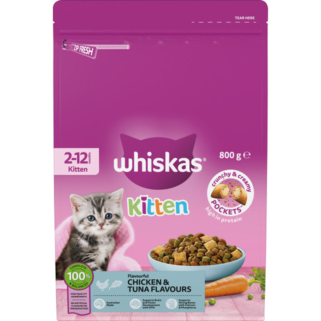 Whiskas Kitten Chicken & Tuna 800g