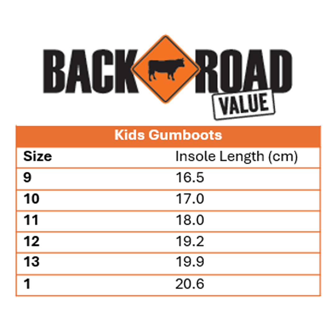 Back Road Value Kids Gumboots