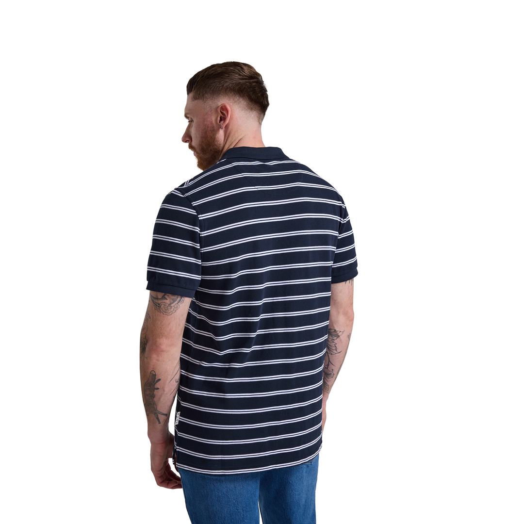 1972 Flaxton Stripe Polo Mns