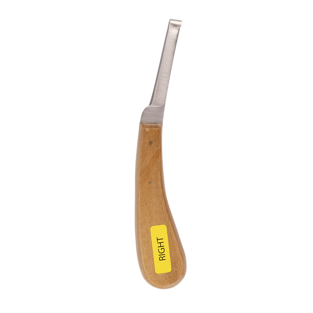 Hoof Knife Plain Pack Single Edge Right