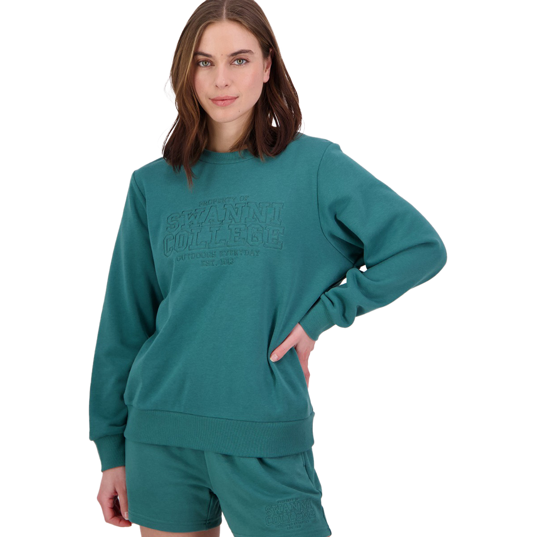 Swanndri Scholar Embroidered Crew Wmns