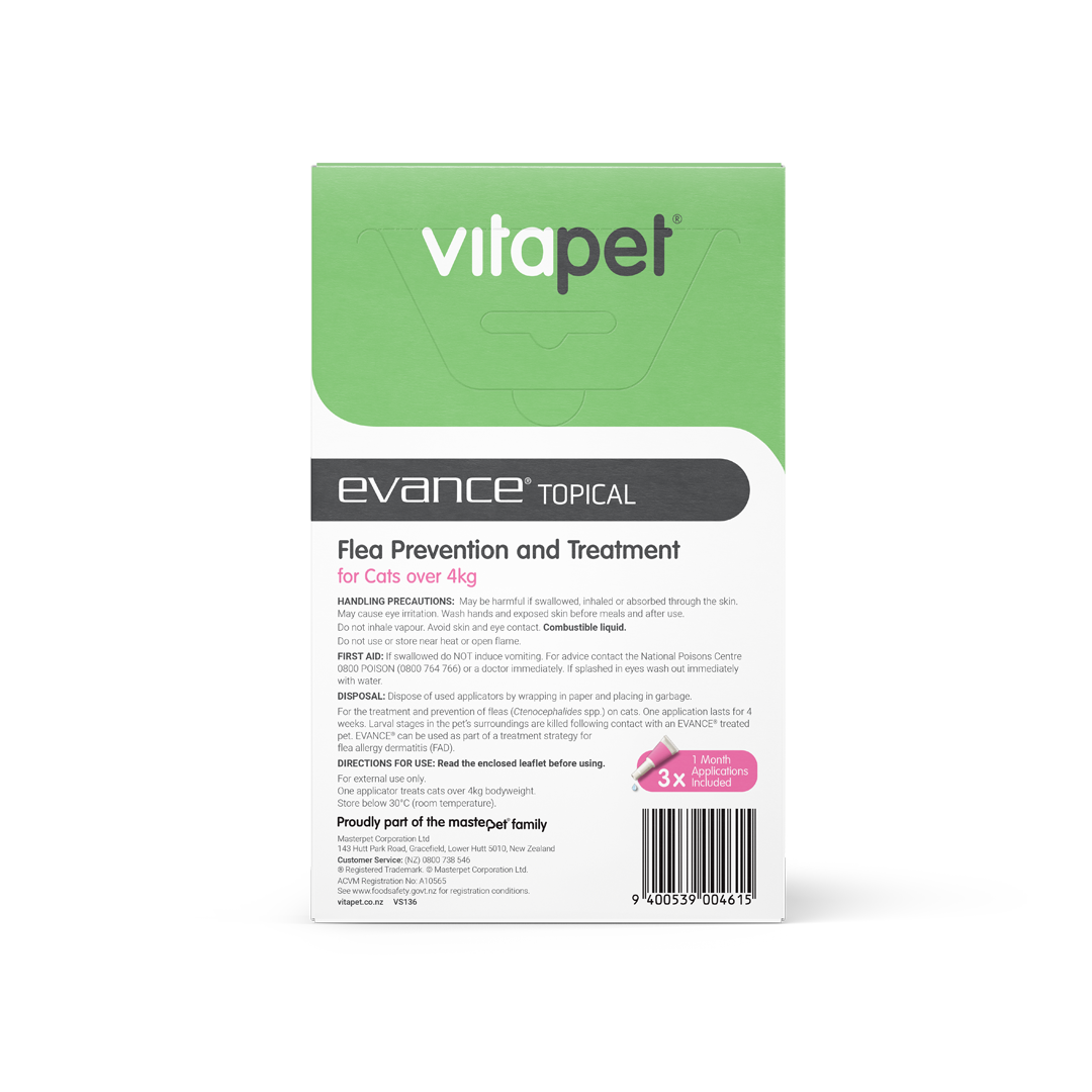 Evance Flea Prevention & Treatment Cat Over 4kg