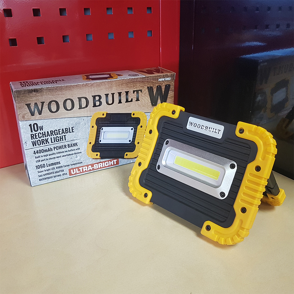 Woodbuilt Cob LED Rechargeable Worklight 10W