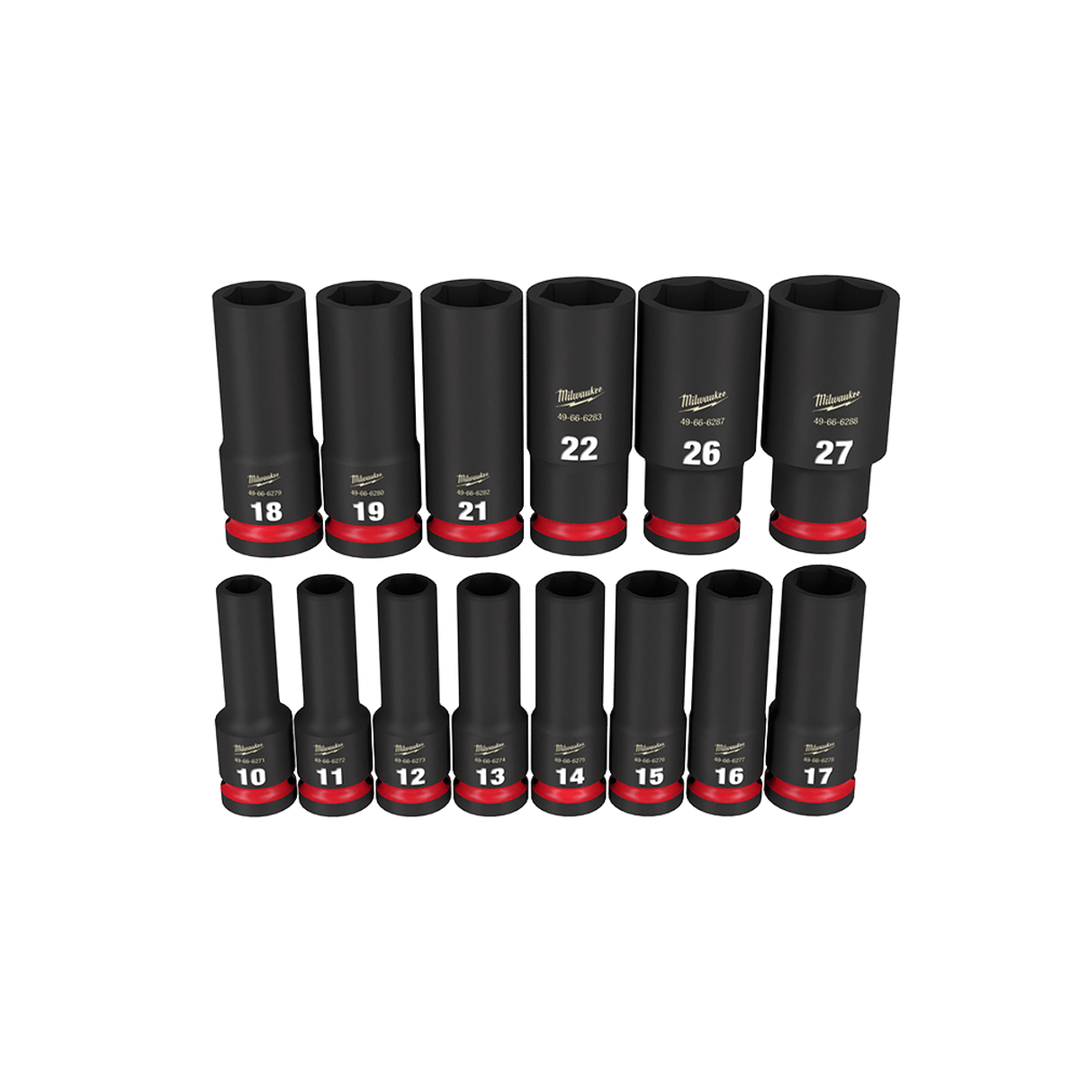Shockwave 6 Point 1/2 inch Socket Set 14 Piece