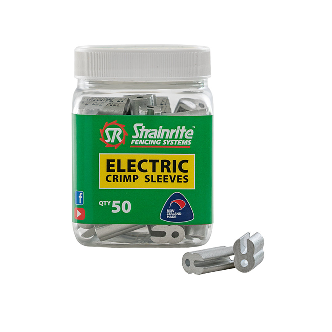 Strainrite Electric Wire Crimp Sleeve 50 Pottle