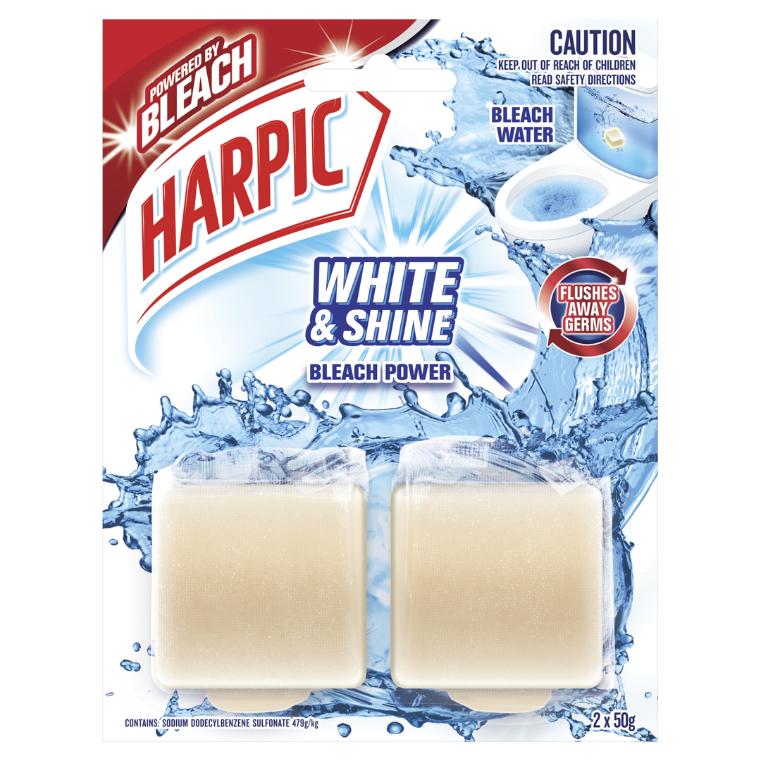 Harpic White & Shine In Cistern Toilet Block 2 Pack