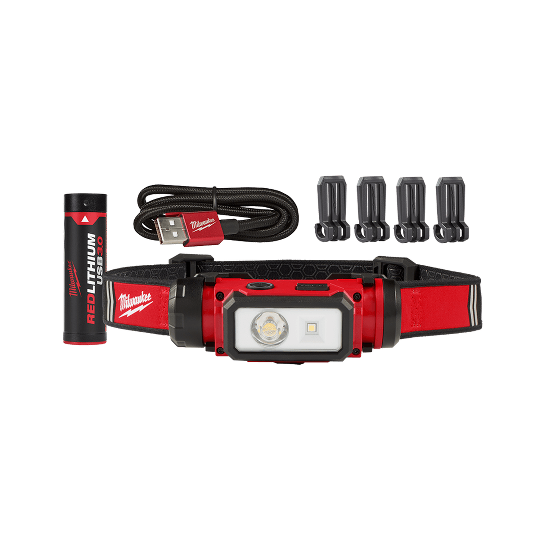 Redlithium Headlamp 600 Lumen 3Ah USB Rechargeable Kit