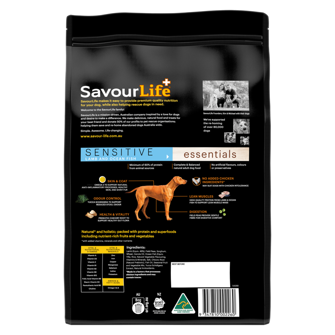Savourlife Essentials Sensitive Lamb & Ocean Fish 3kg