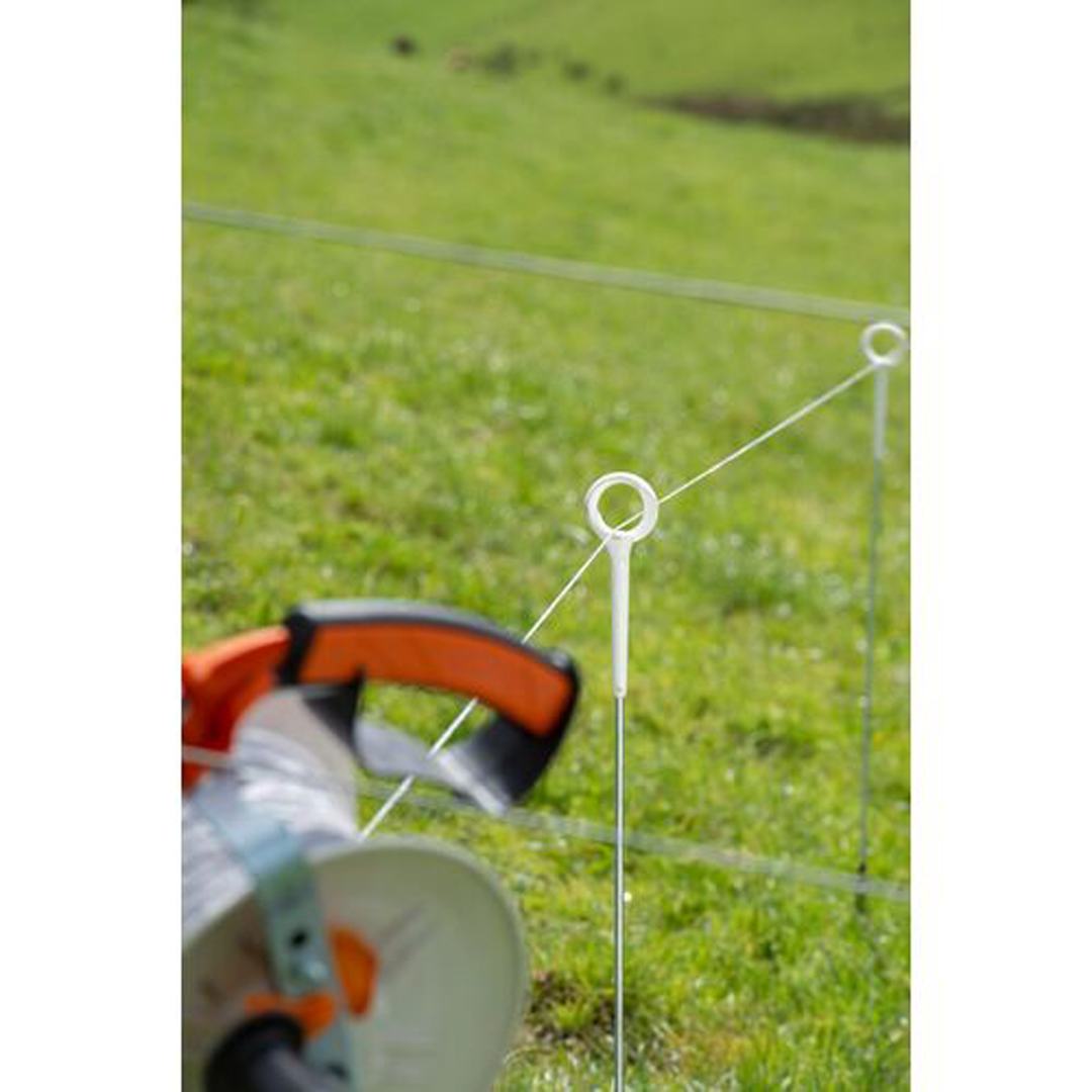 Gallagher Ring Top Post HD 850mm x 7mm White 10 Pack