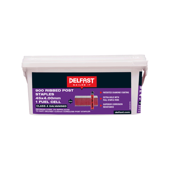 Delfast Staples Ribbed Post With Fuel 4.0mm x 45mm
