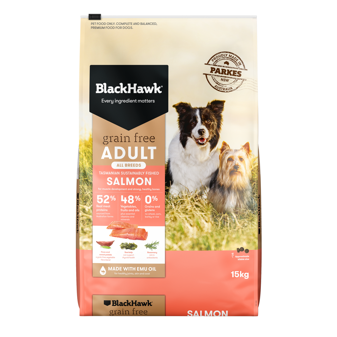 Black Hawk Dog Grain Free Salmon 15kg