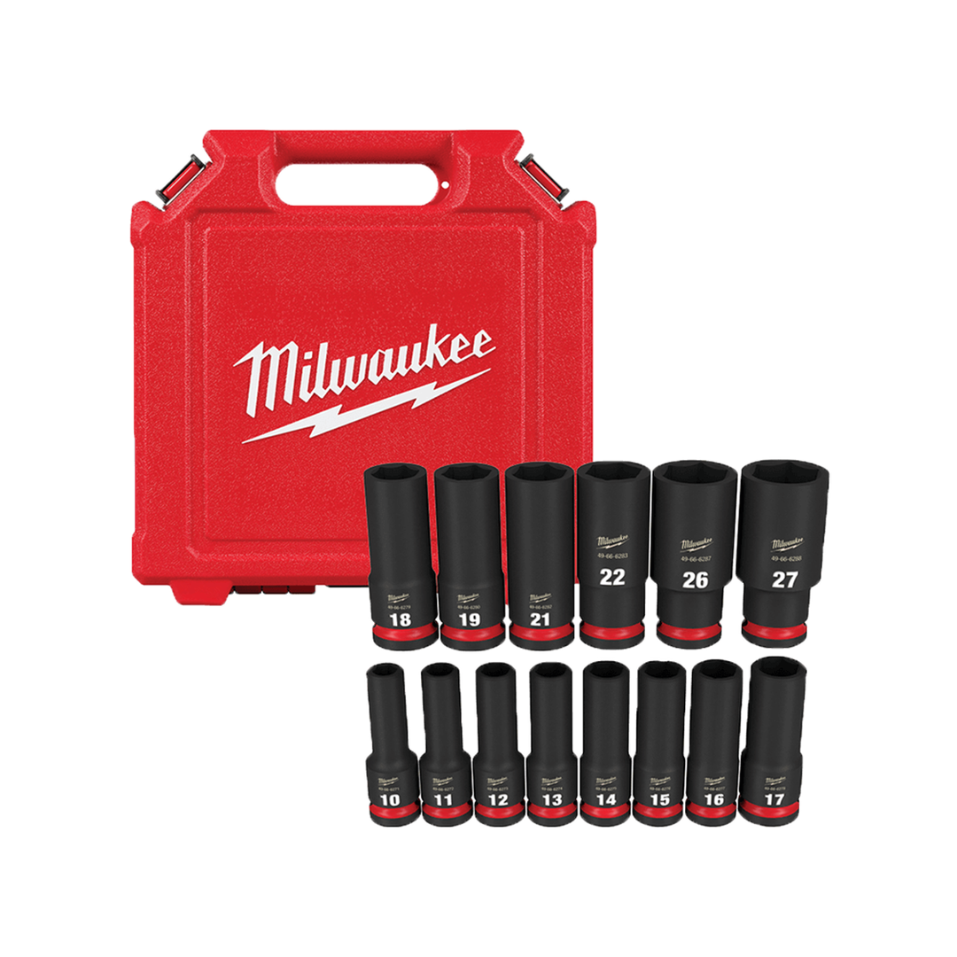 Shockwave 6 Point 1/2 inch Socket Set 14 Piece