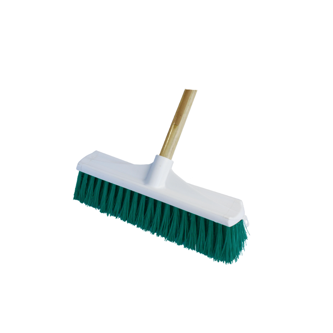 Industrial Broom With Handle 350mm Green