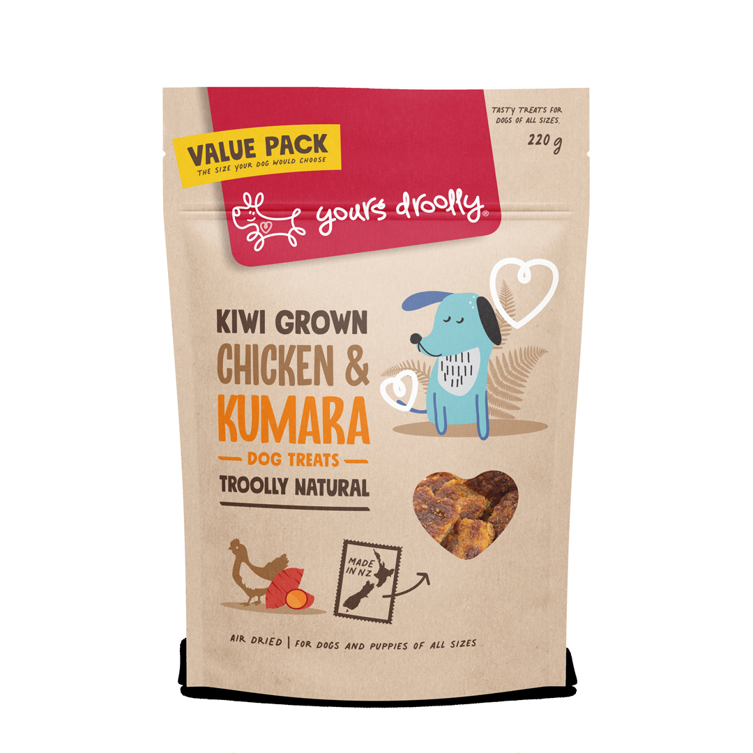 Yours Droolly NZ Chicken Kumara Treat 220g