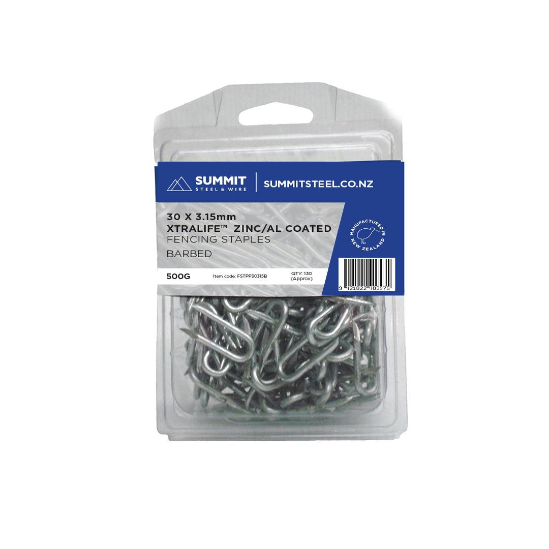 Summit Staple Barbed 30mm x 3.15mm 500g