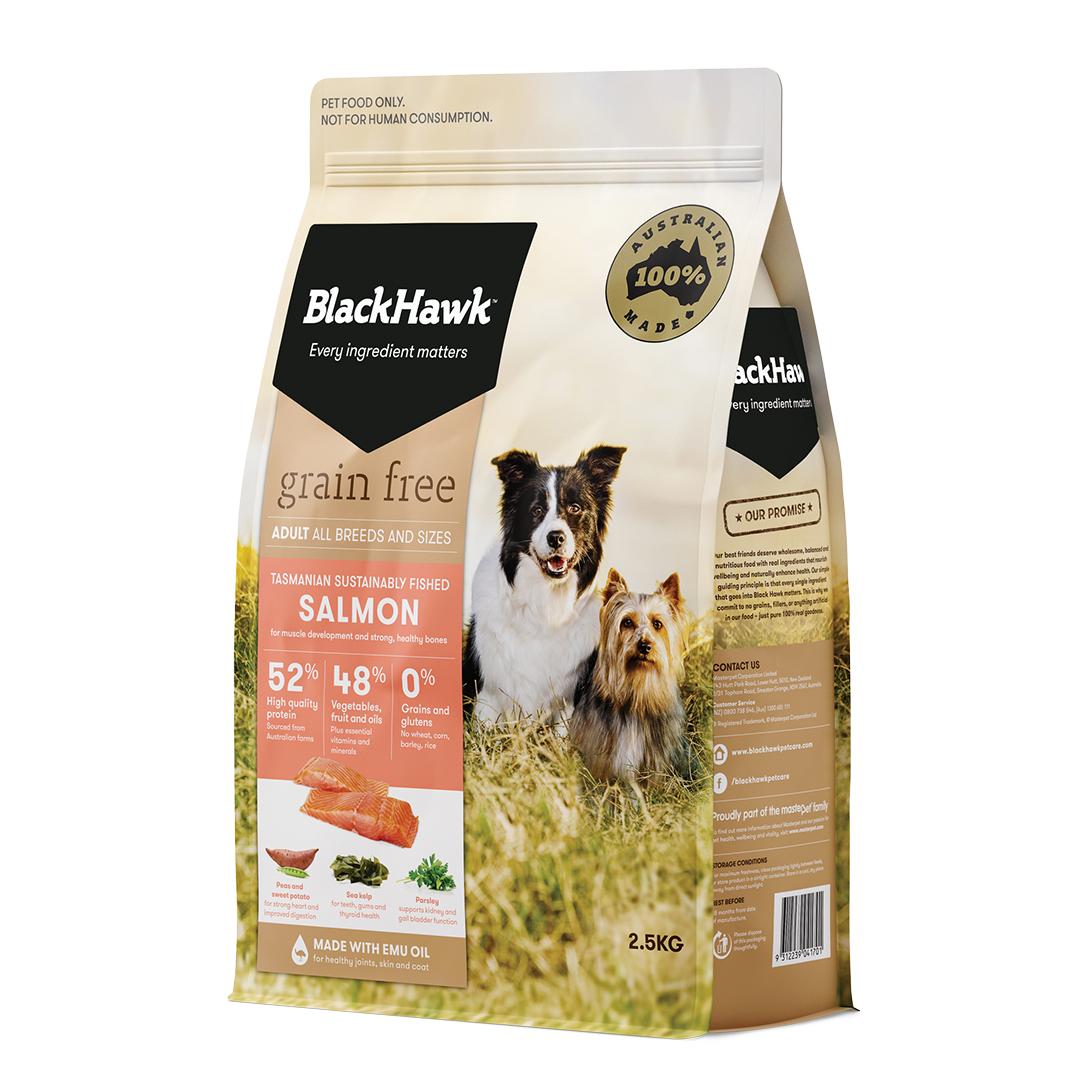 Black Hawk Dog Grain Free Salmon 2.5kg