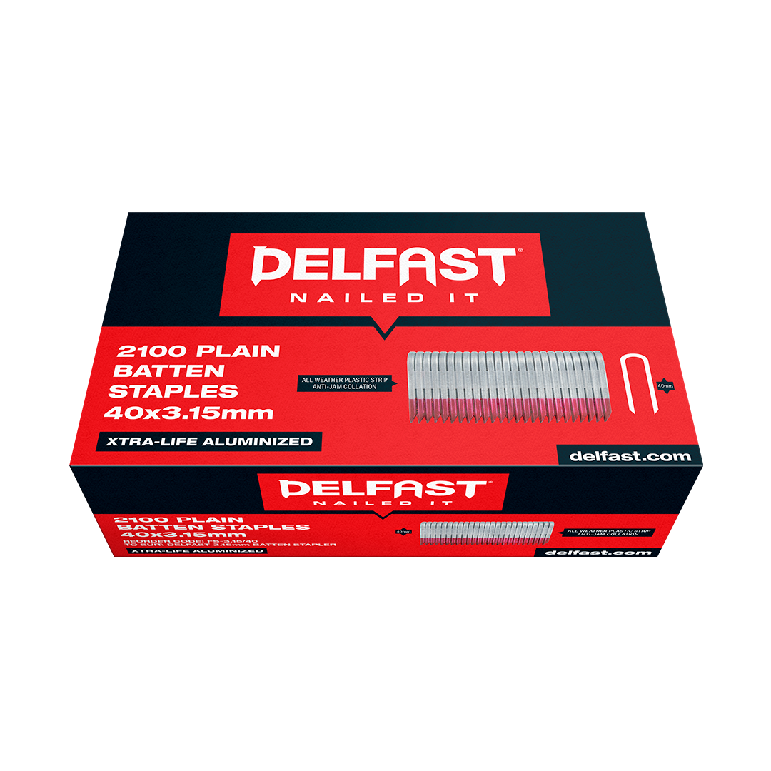 Delfast Batten Staple Galvanised 40mm x 3.15mm 2100 Packet