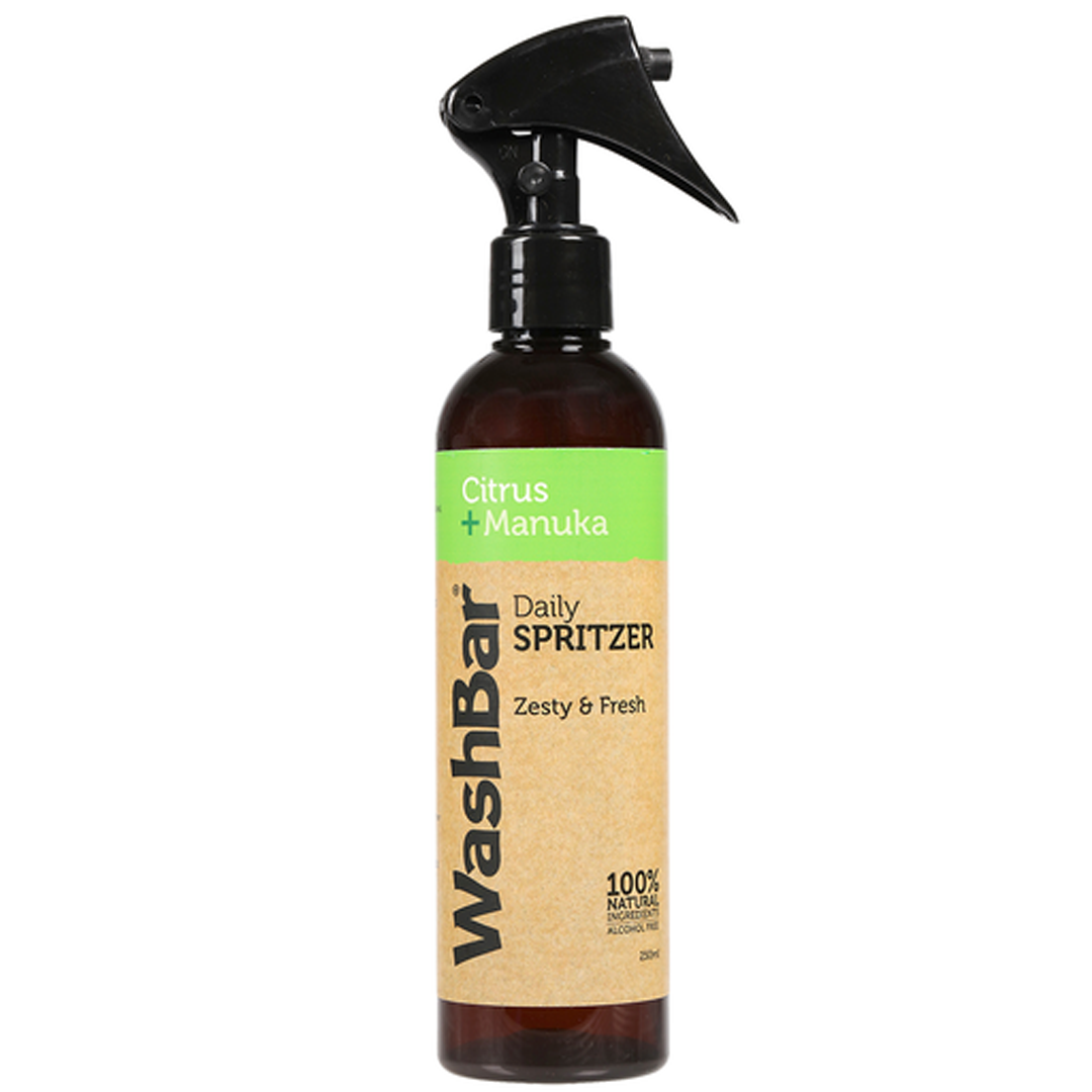 WashBar 100% Natural Daily Spritzer Citrus Plus Manuka 250ml