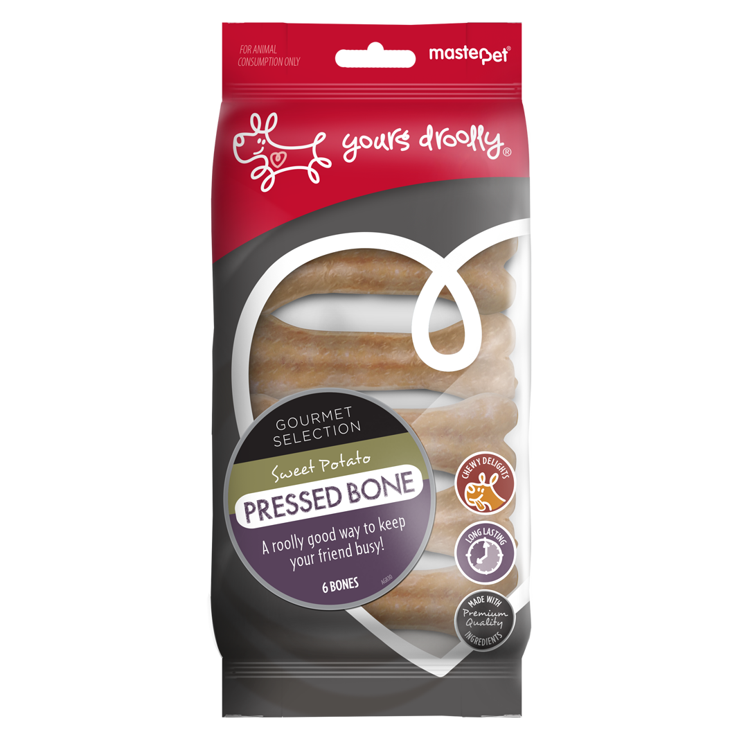 Yours Droolly Sweet Potato Pressbone 6 Pack