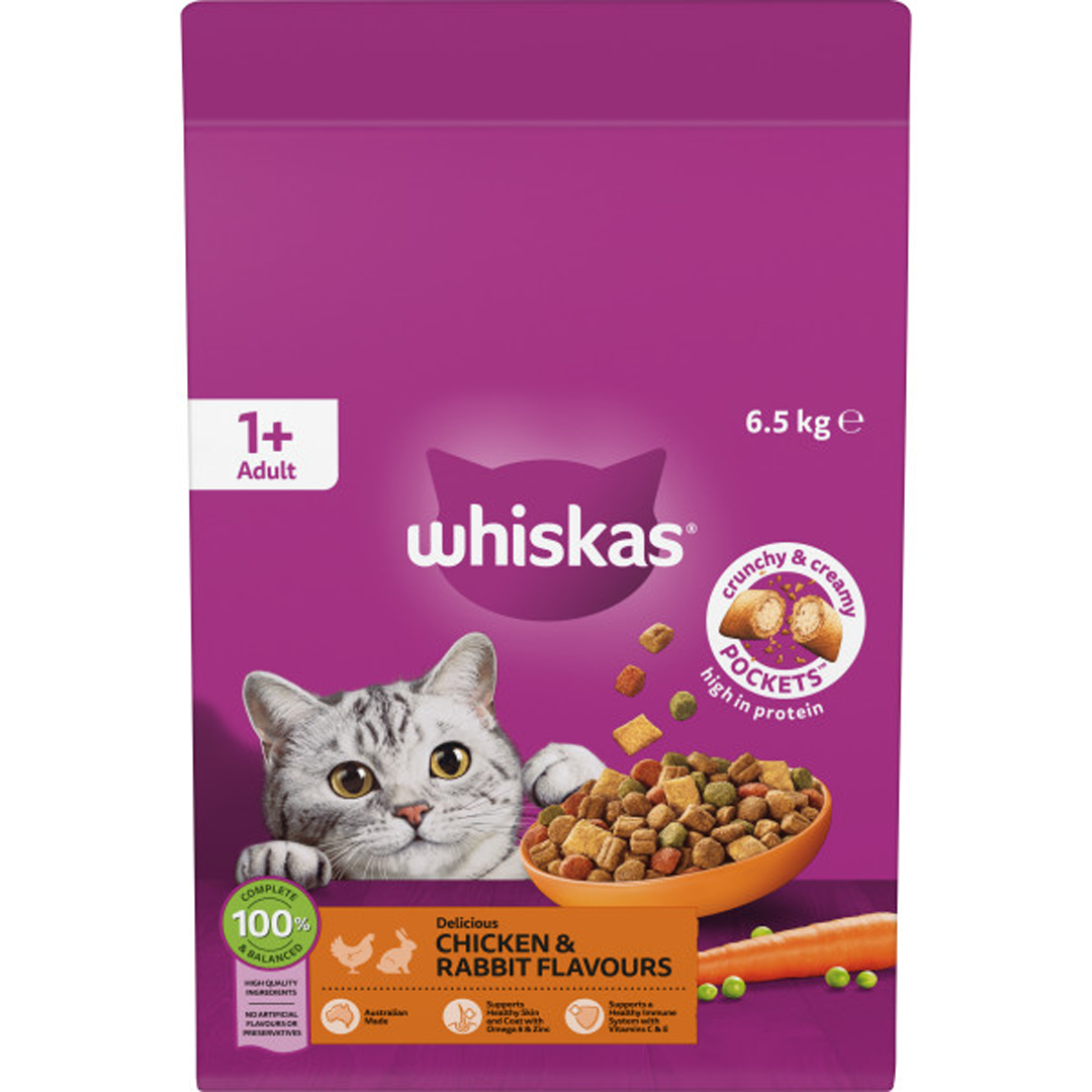 Whiskas Adult Chicken & Rabbit 6.5 kg