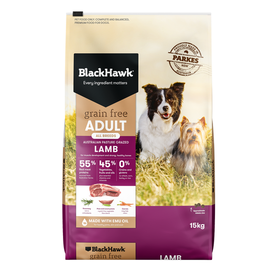 Black Hawk Dog Grain Free Lamb 15kg