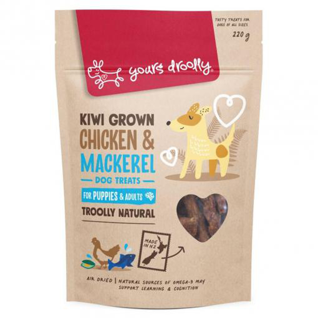 Yours Droolly NZ Puppy Chicken Mackerel Treat 220g