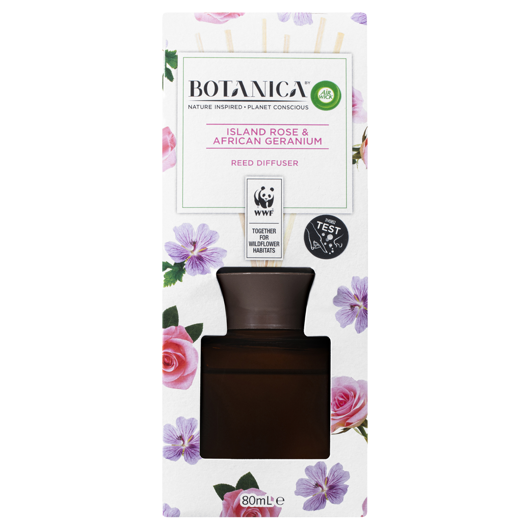 Botanica Reed Diffuser Rose and Geranium 80ml