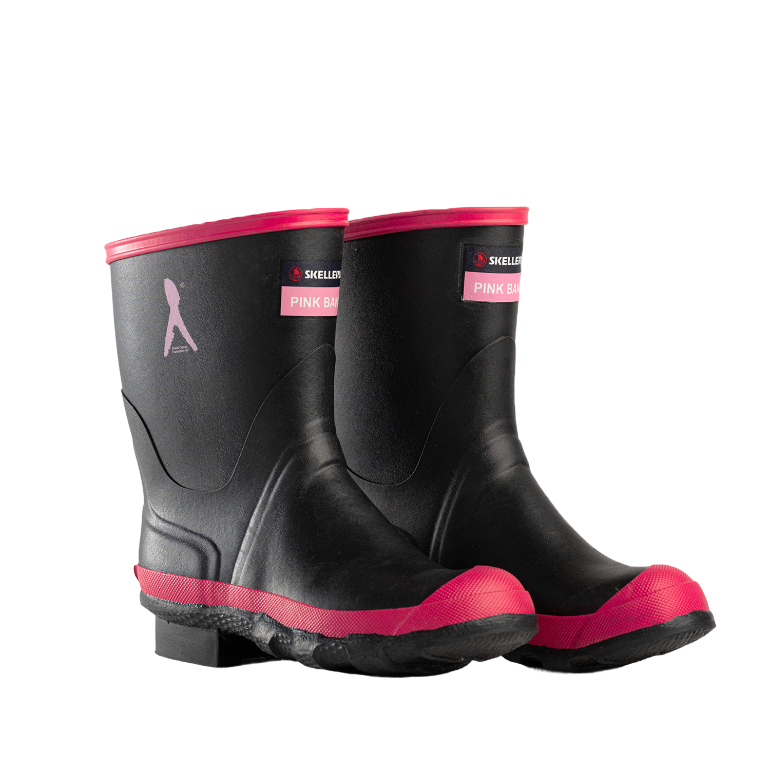 Skellerup Pink Band Gumboots Mens