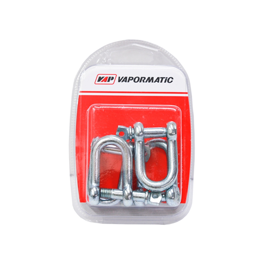 Vapormatic D Shackle 8mm 4 Packet
