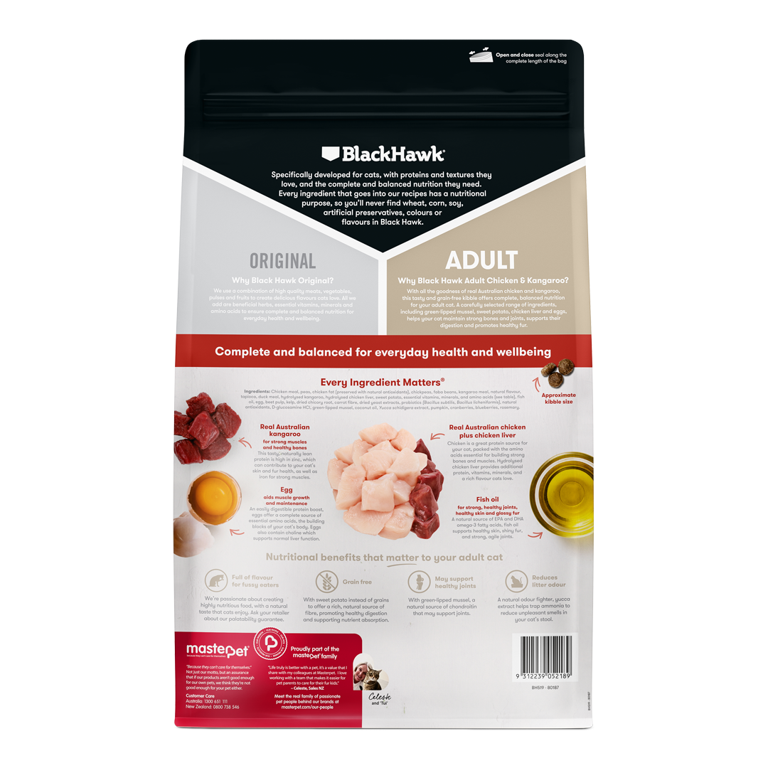 Black Hawk Orig Cat Chick/Kangaroo 4kg