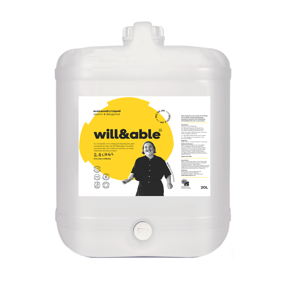 Will & Able EcoLaundry Liquid 20L