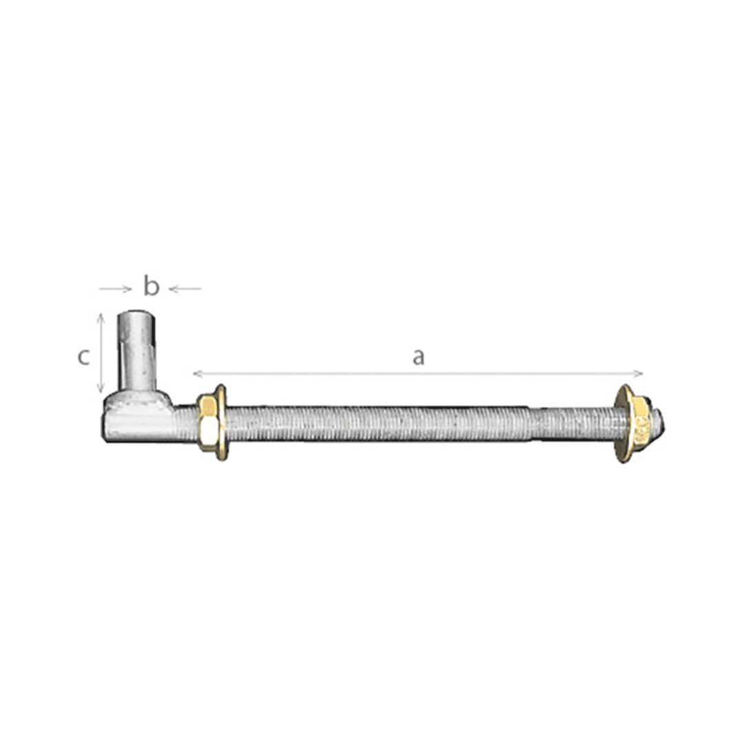 Gallagher Gudgeon Thru Post 275 x 20 x 50mm