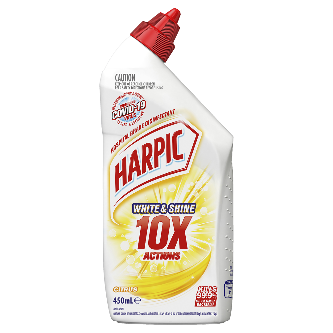 Harpic White & Shine Citrus Toilet Cleaner 450ml