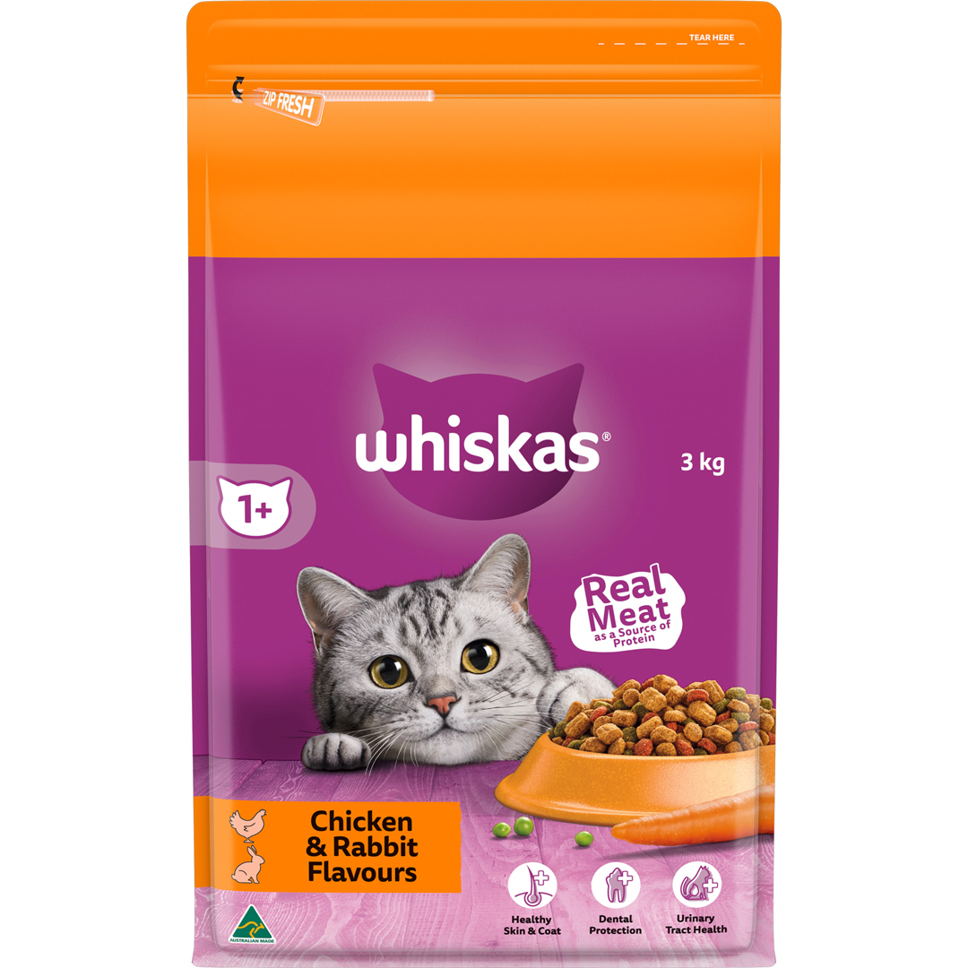 Whiskas Adult Chicken & Rabbit 3kg