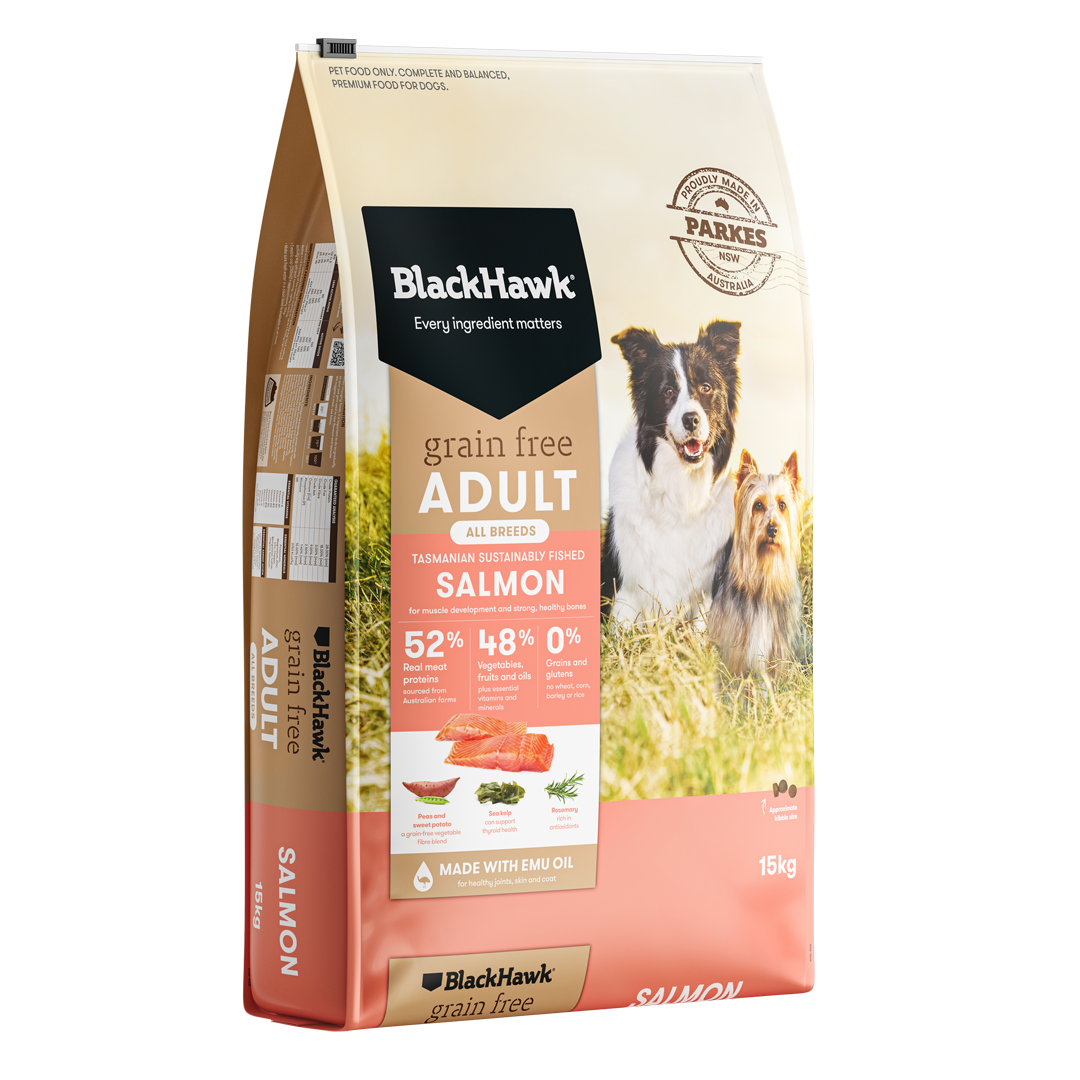 Black Hawk Dog Grain Free Salmon 15kg
