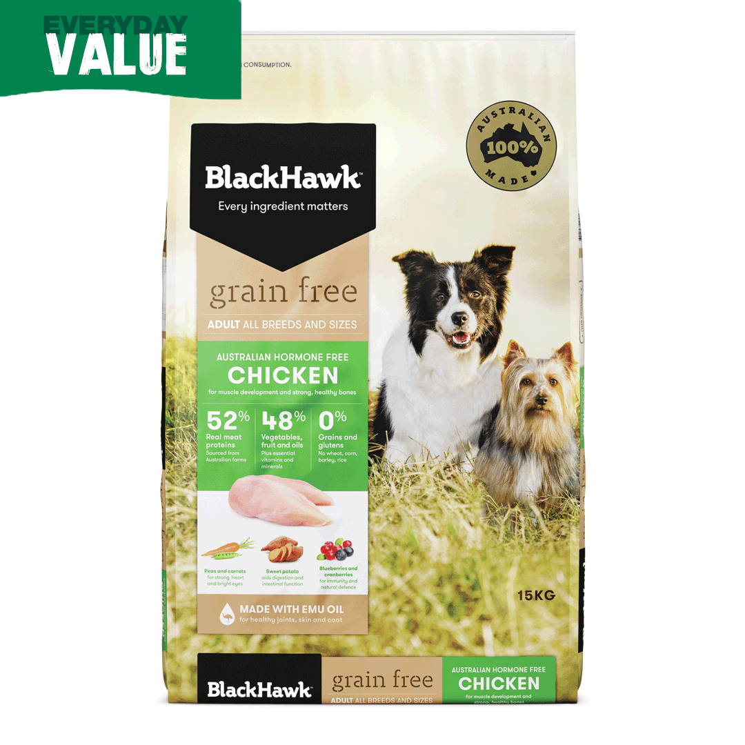 Black Hawk Dog Grain Free Chicken 15kg