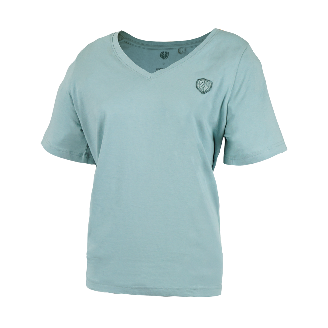 Stoney Creek Patch V-Neck Tee Wmns
