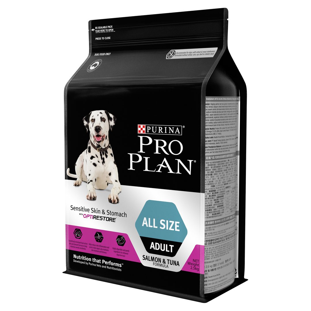 Pro Plan Adult Sensitive Skin & Stomach SM/Toy 2.5kg