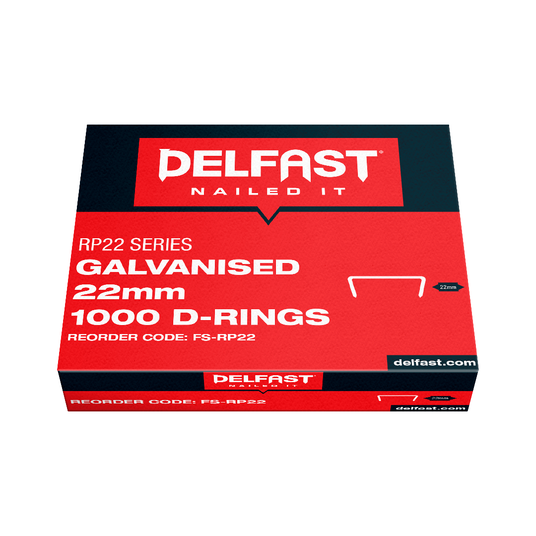 Delfast D Ring Staples Galvanised 1000 Packet