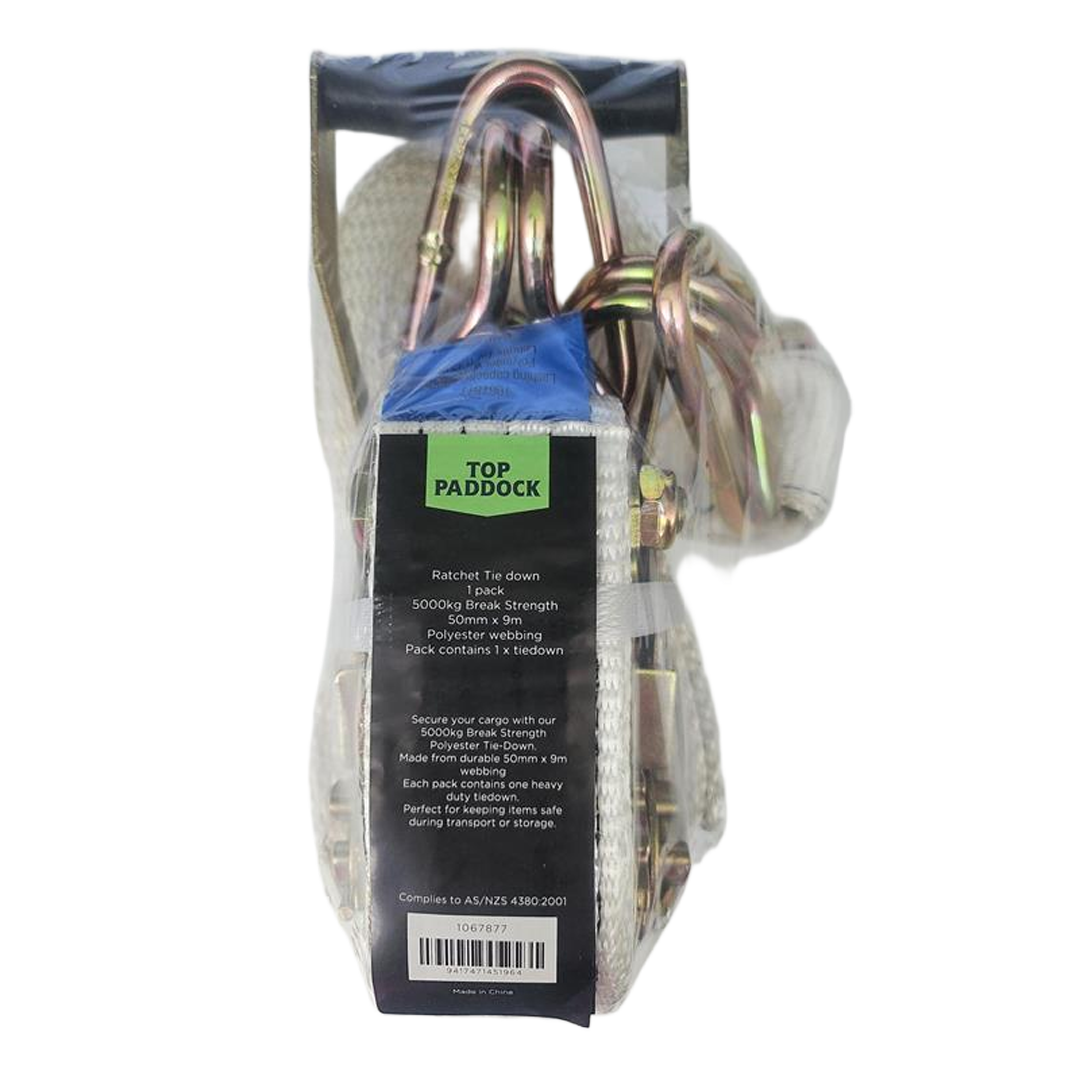 Top Paddock Tie Down Break Strength 5000kg 50mm x 9m