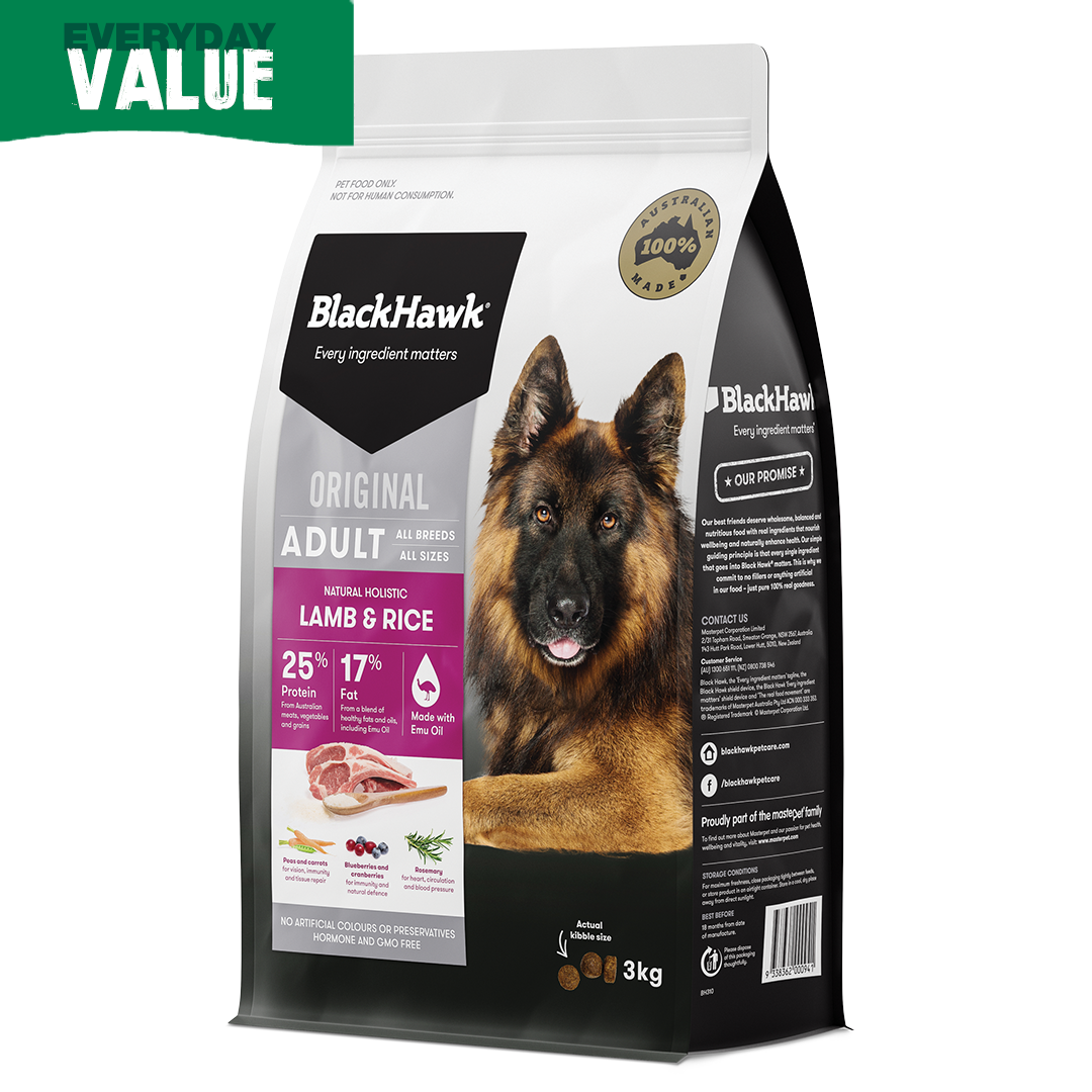 Black Hawk Dog Adult Lamb & Rice 3kg