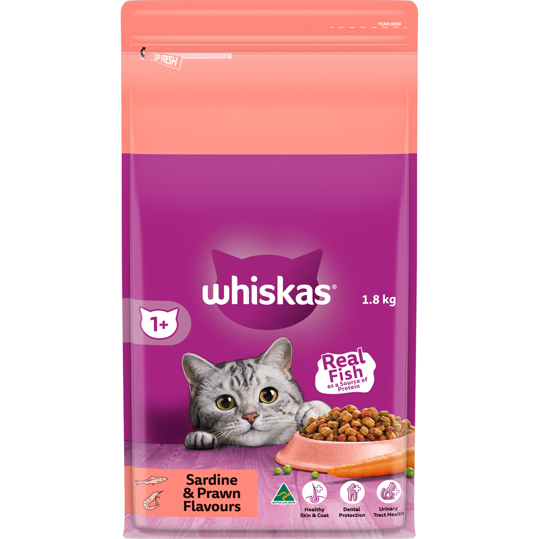 Whiskas Adult Sardine & Prawn 1.8kg