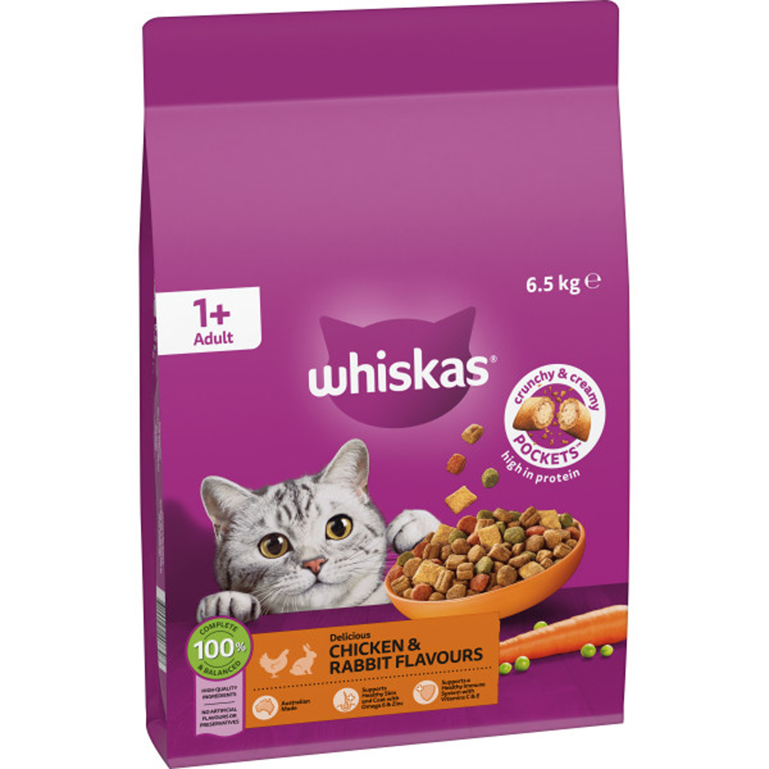 Whiskas Adult Chicken & Rabbit 6.5 kg