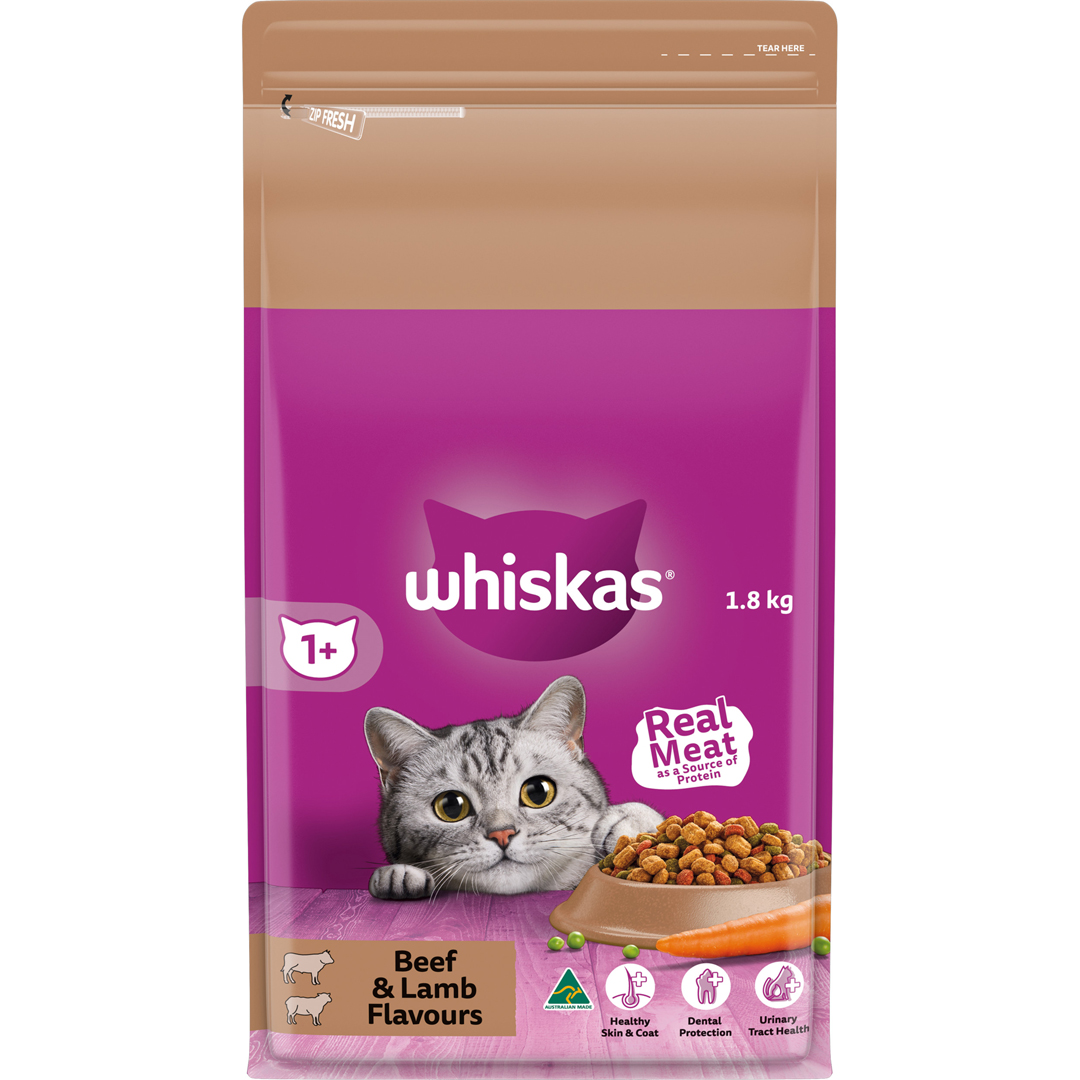 Whiskas Adult Beef & Lamb 1.8kg