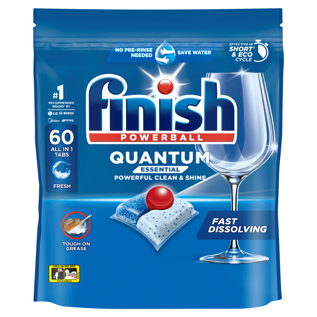 Finish Quantum Essential Dishwashing Tablets 60Pk