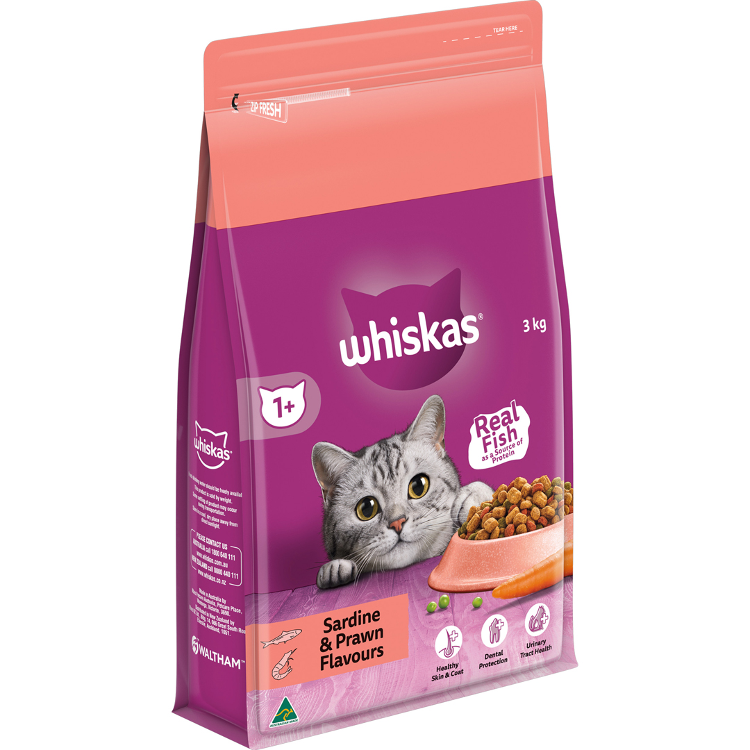 Whiskas Adult Sardine & Prawn 3kg