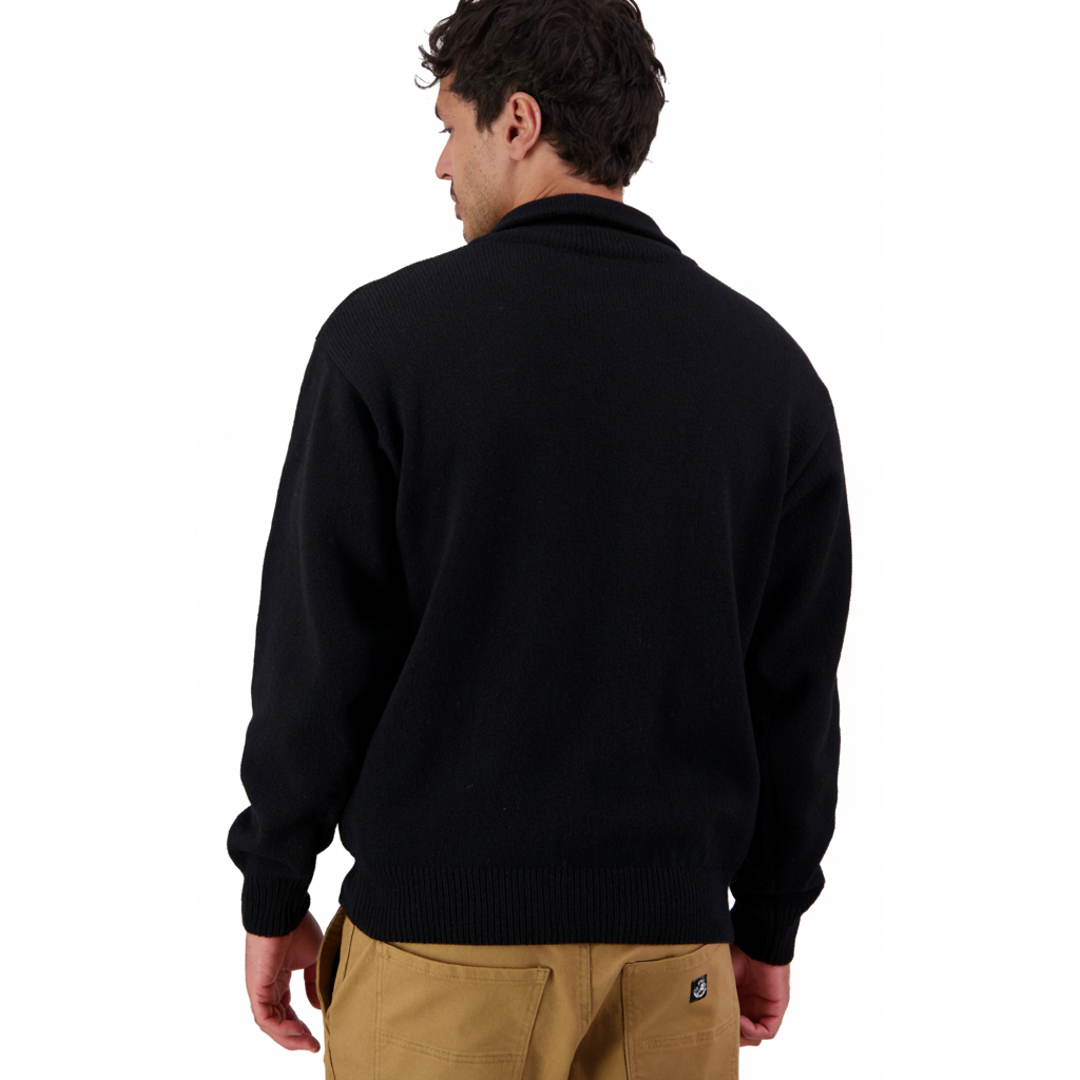 Swanndri Mariner Wool Zip Neck Jersey