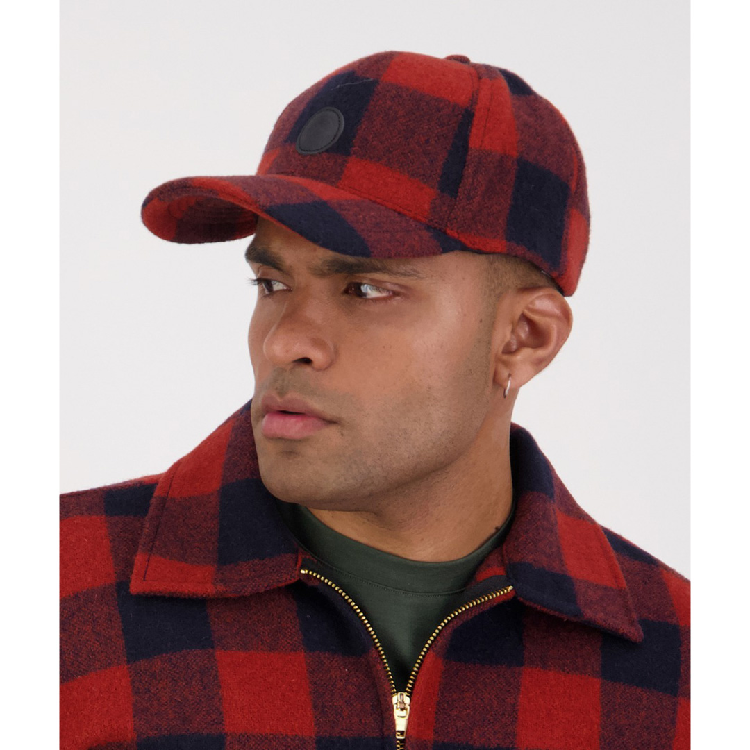 Swanni Wool Check Baseball Cap