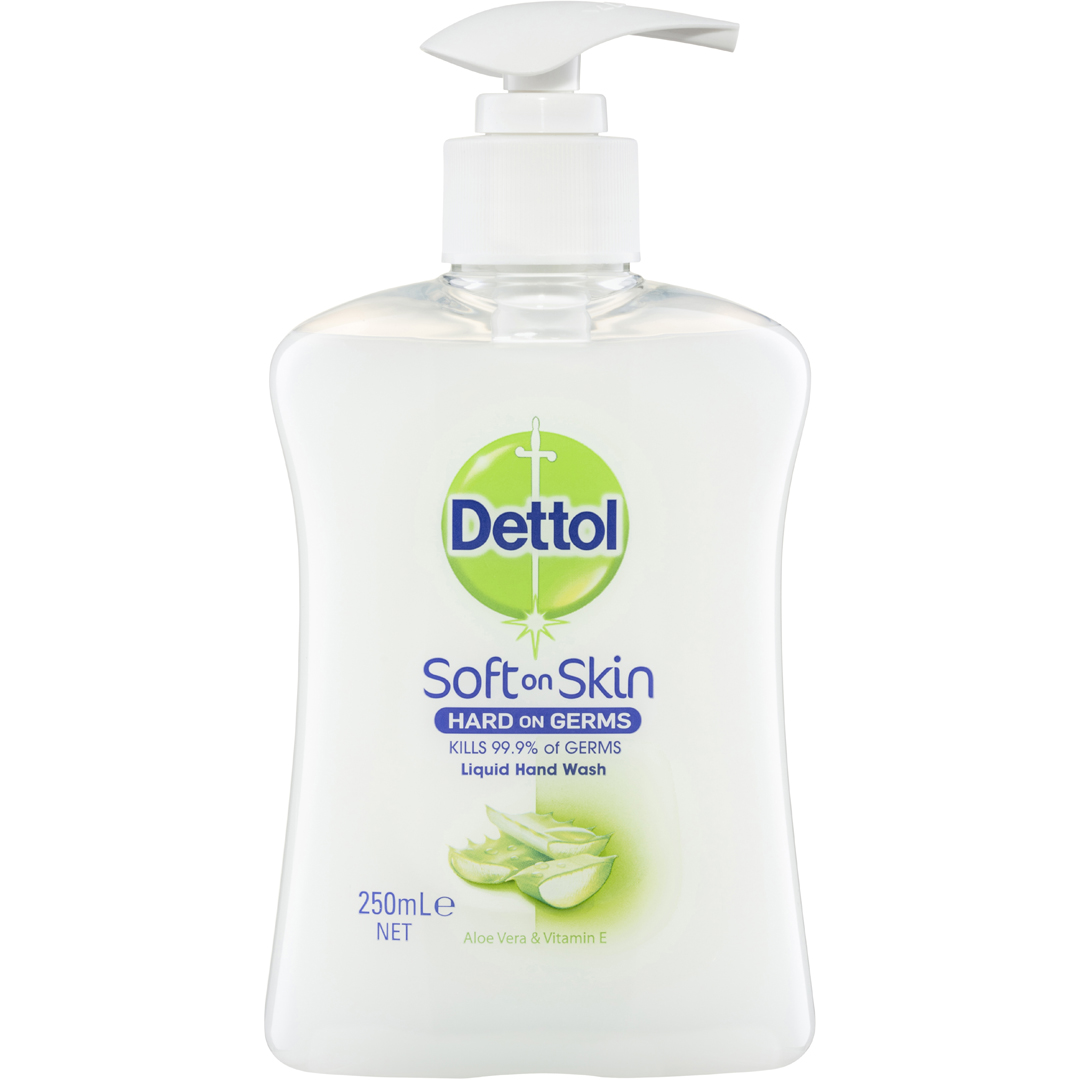 Dettol Antibac Liquid Hand Wash Aloe Vera Vit E Pump 250ml